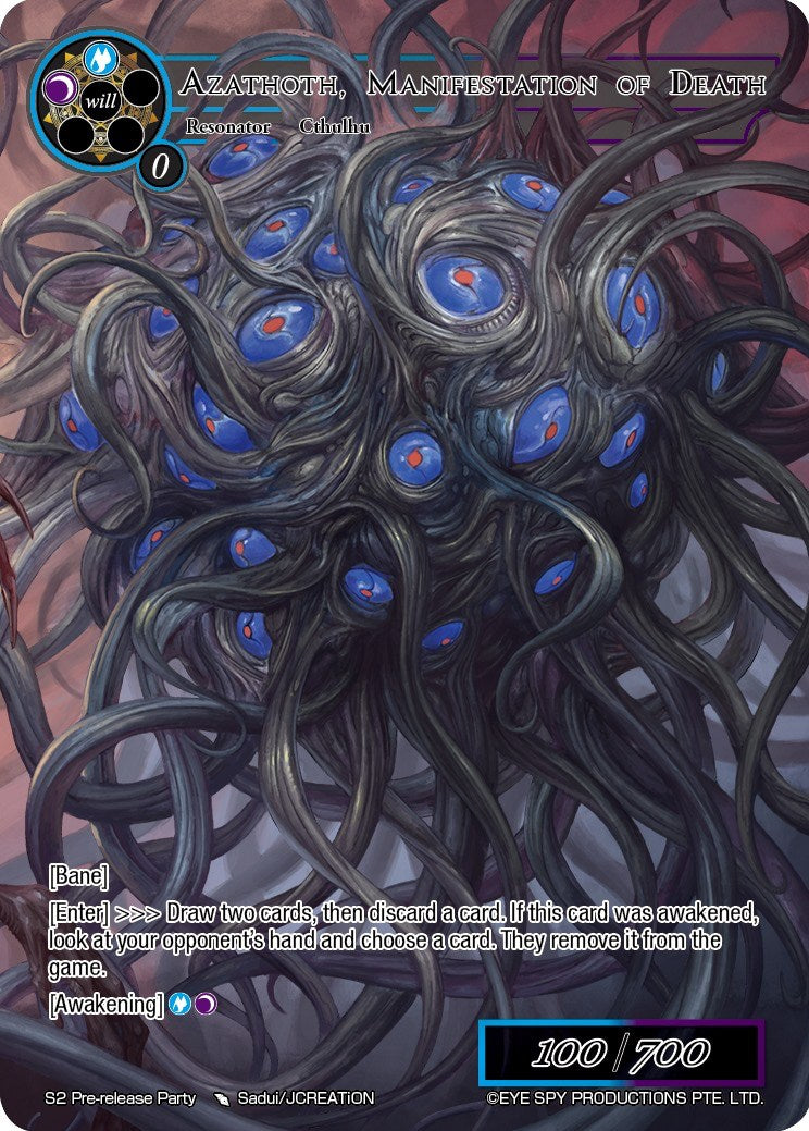 Azathoth, Manifestation of Death (S2 Pre-release Party) [Promo Cards]