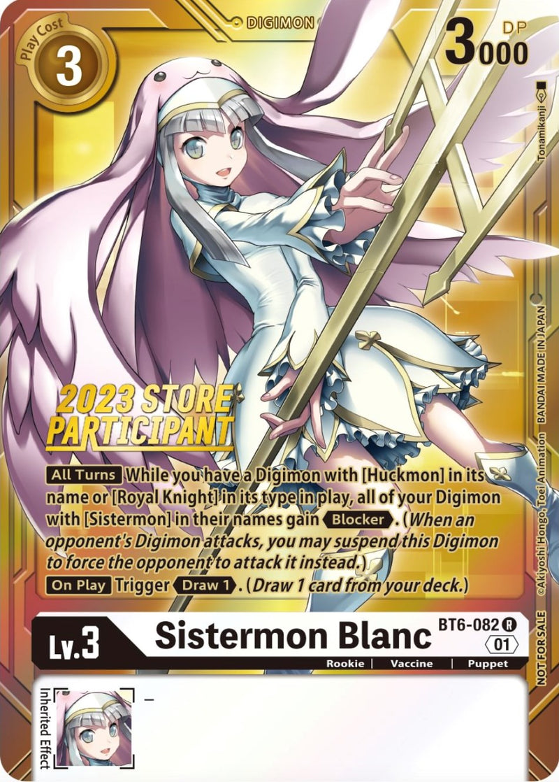 Sistermon Blanc [BT6-082] (2023 Store Participant) [Double Diamond Promos]