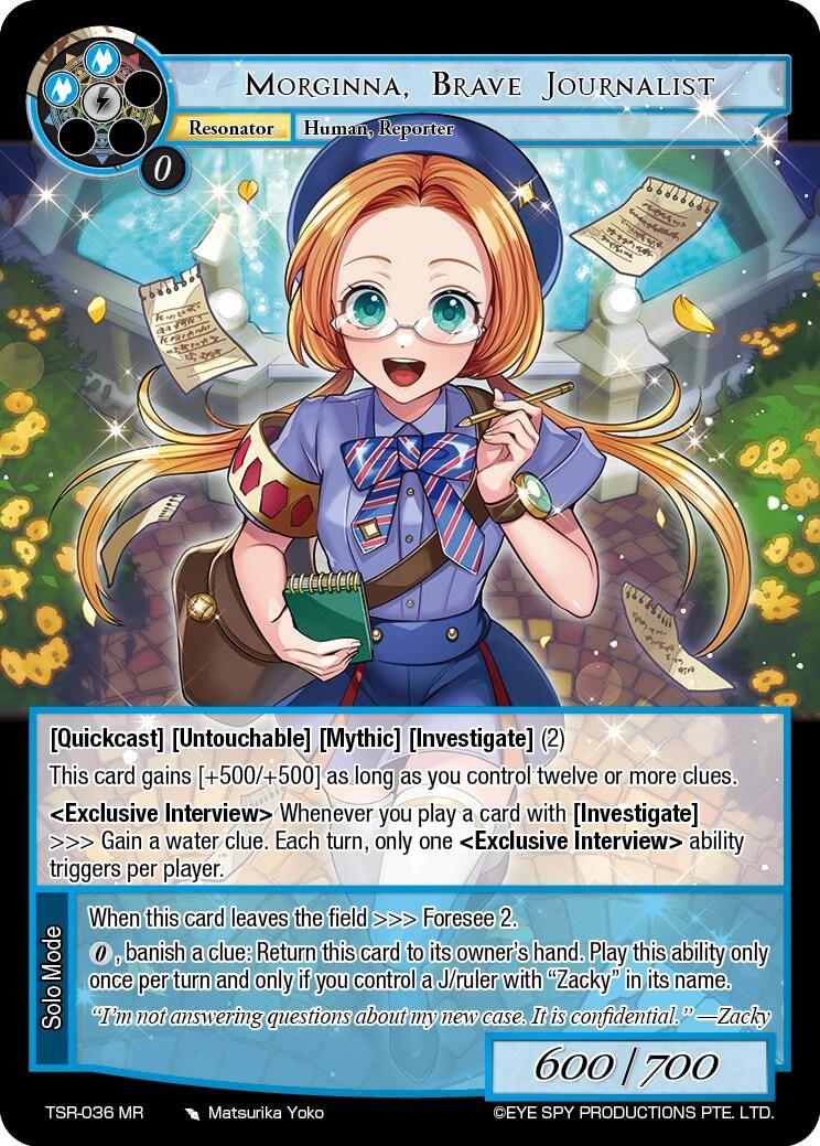 Morginna, Brave Journalist (TSR-036 MR) [The Battle at the Sacred Ruins]