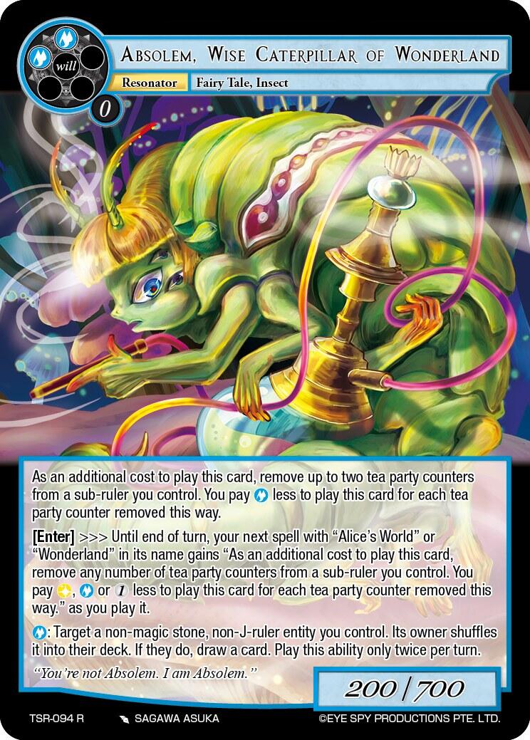 Absolem, Wise Caterpillar Of Wonderland (TSR-094 R) [The Battle at the Sacred Ruins]