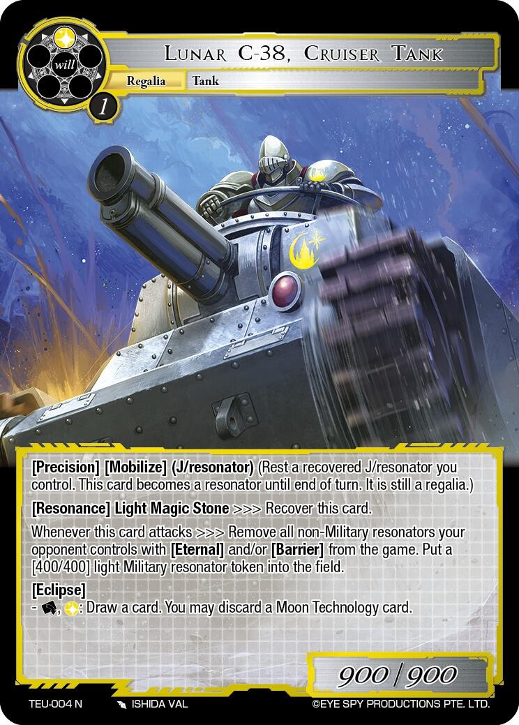 Lunar C-38, Cruiser Tank (TEU-004 N) [Timeless Eclipse of the Underworld]