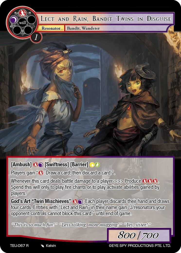 Lect And Rain, Bandit Twins In Disguise (TEU-067 R) [Timeless Eclipse of the Underworld]