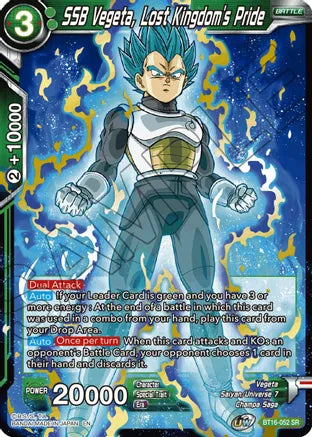 SSB Vegeta, Lost Kingdom's Pride (BT16-052) [Realm of the Gods]