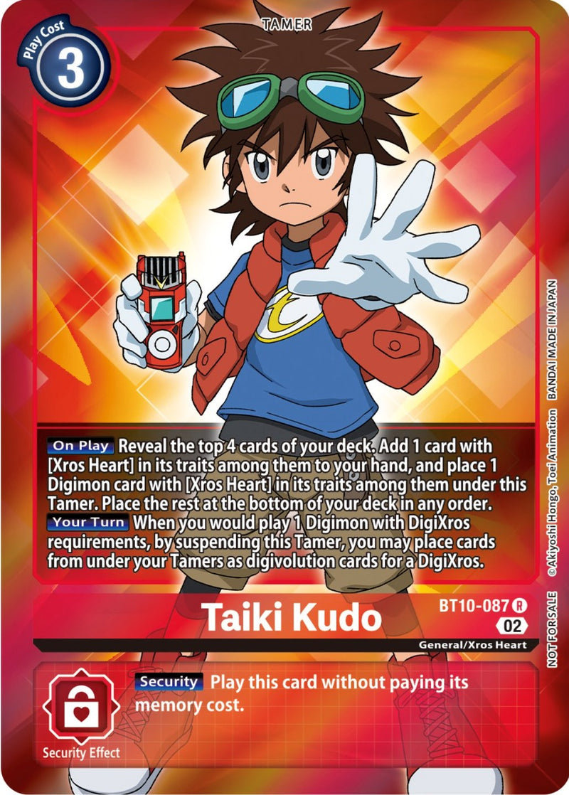 Taiki Kudo [BT10-087] (Box Topper) [Xros Encounter]