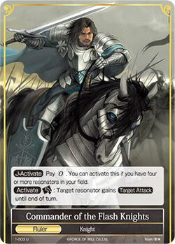 Commander of the Flash Knights // Commander of the Flash Knights (J) (1-003/J) [The Dawn of Valhalla]