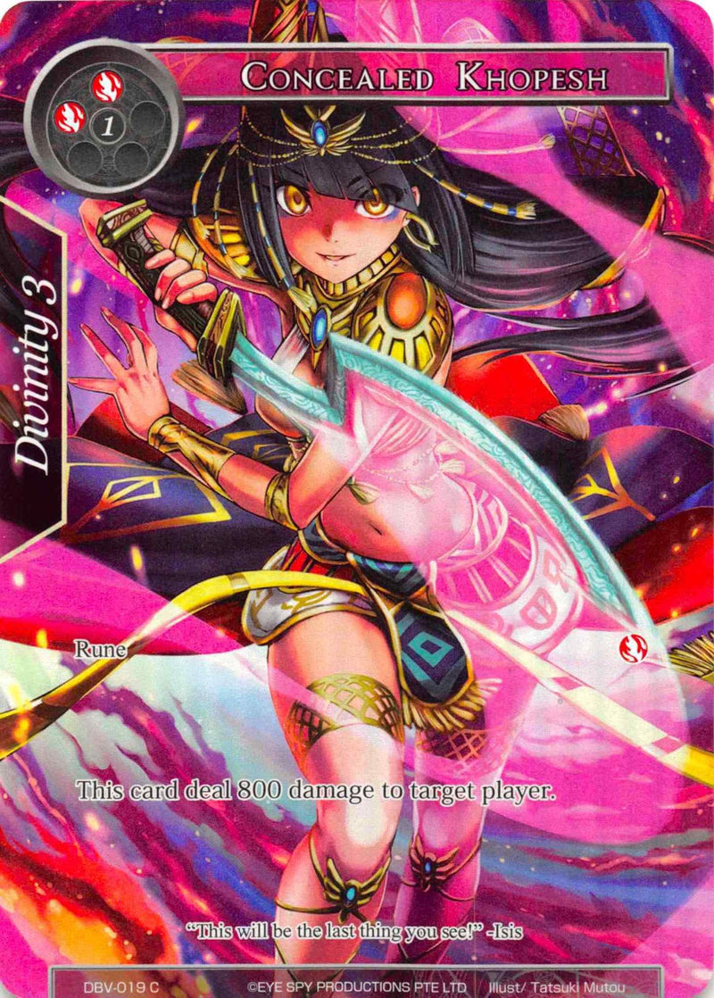 Concealed Khopesh (Full Art) (DBV-019) [The Decisive Battle of Valhalla]