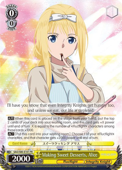 Making Sweet Desserts, Alice (SAO/S80-E101 PR) [Sword Art Online -Alicization- Vol.2]