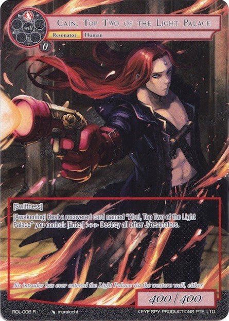 Cain, Top Two of the Light Palace (Full Art) (ROL-006) [Rebirth of Legend]