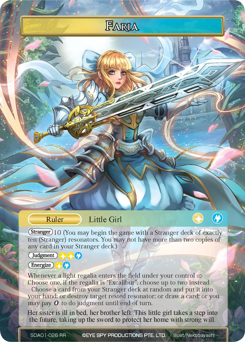 Faria (SDAO1-026 JR) [Alice Origin Starter Deck]