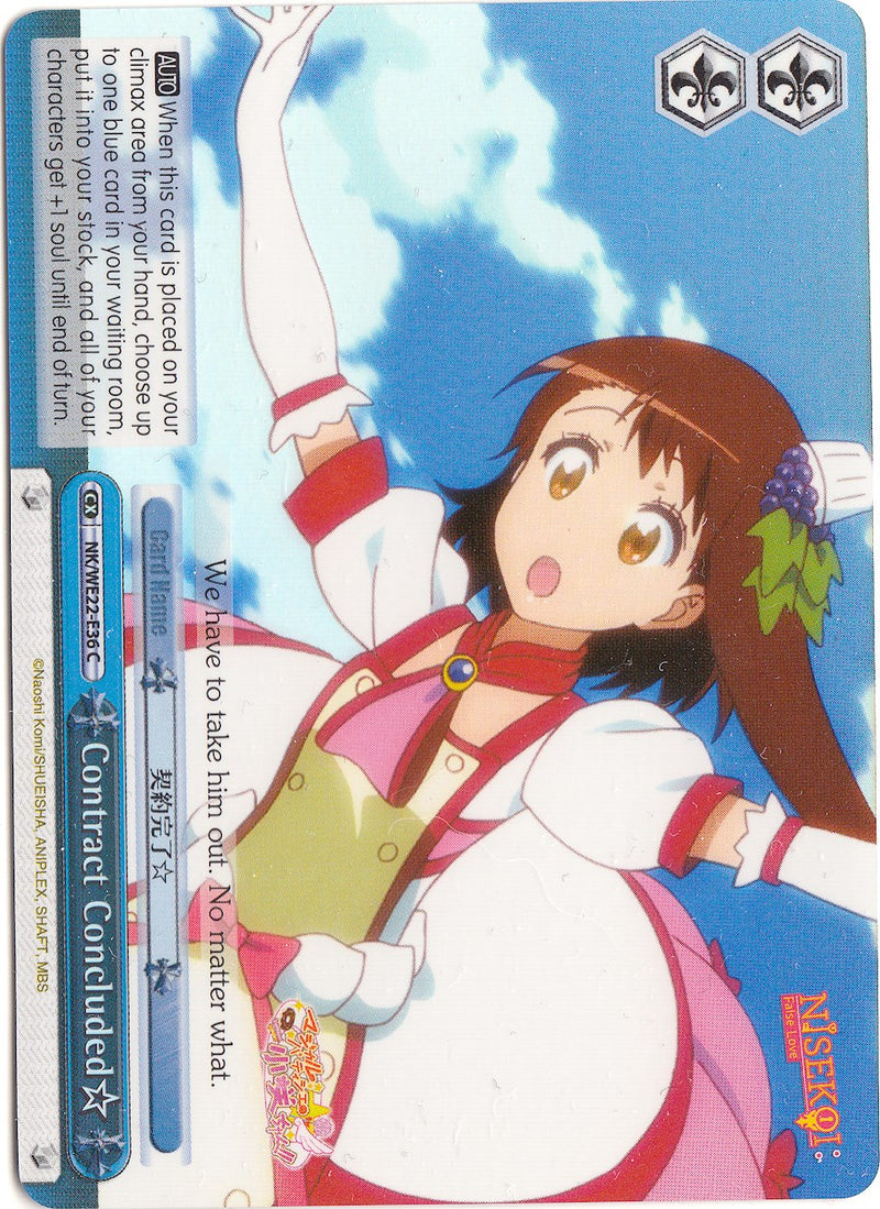 Contract Concluded (NK/WE22-E36) (Parallel Foil) [NISEKOI Extra Booster]