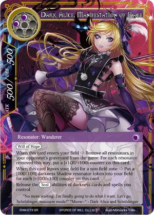 Dark Alice, Manifestation of Rage (ENW-073) [Echoes of the New World]