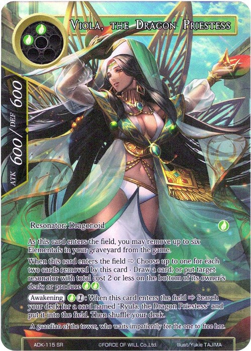 Viola, the Dragon Priestess (Full Art) (ADK-115) [Advent of the Demon King]