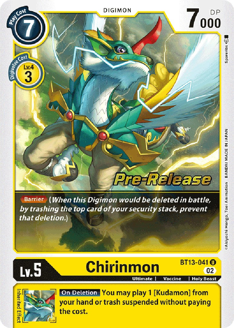 Chirinmon [BT13-041] [Versus Royal Knight Booster Pre-Release Cards]