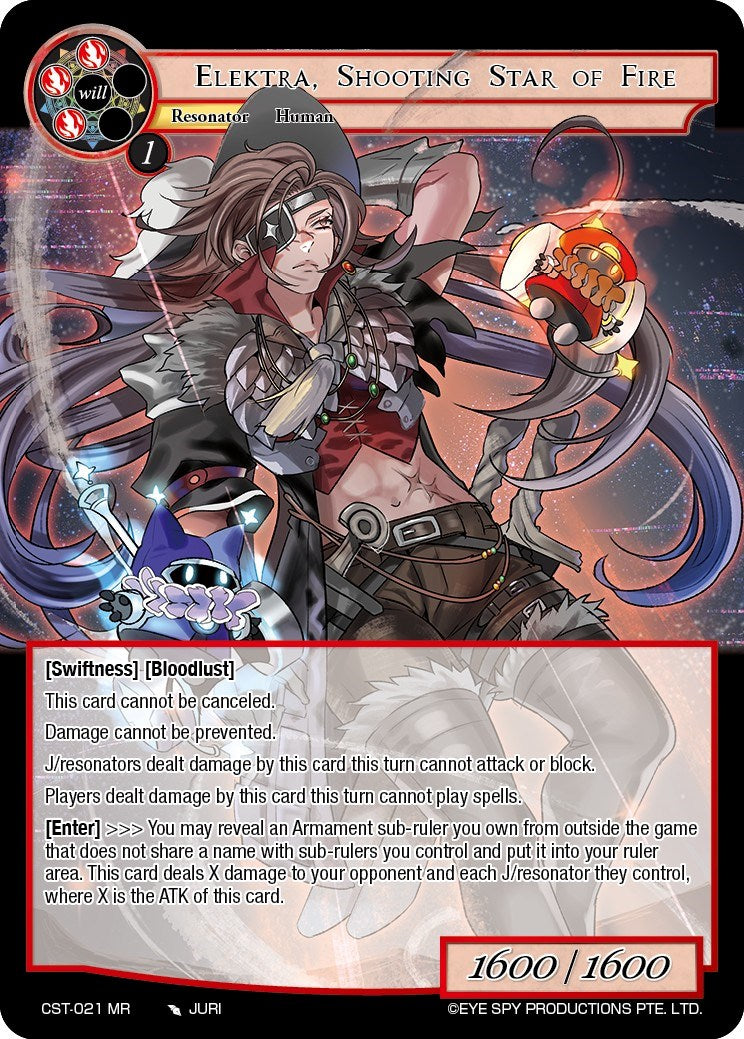 Elektra, Shooting Star of Fire (CST-021 MR) [Clash of the Star Trees]