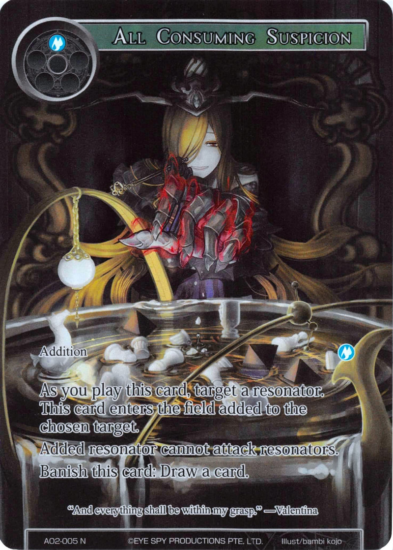 All Consuming Suspicion (Full Art) (AO2-005) [Alice Origin II]