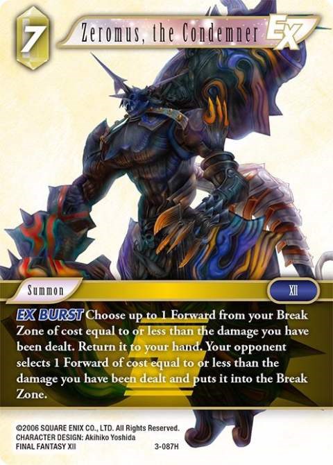 Zeromus, the Condemner EX [Opus III]