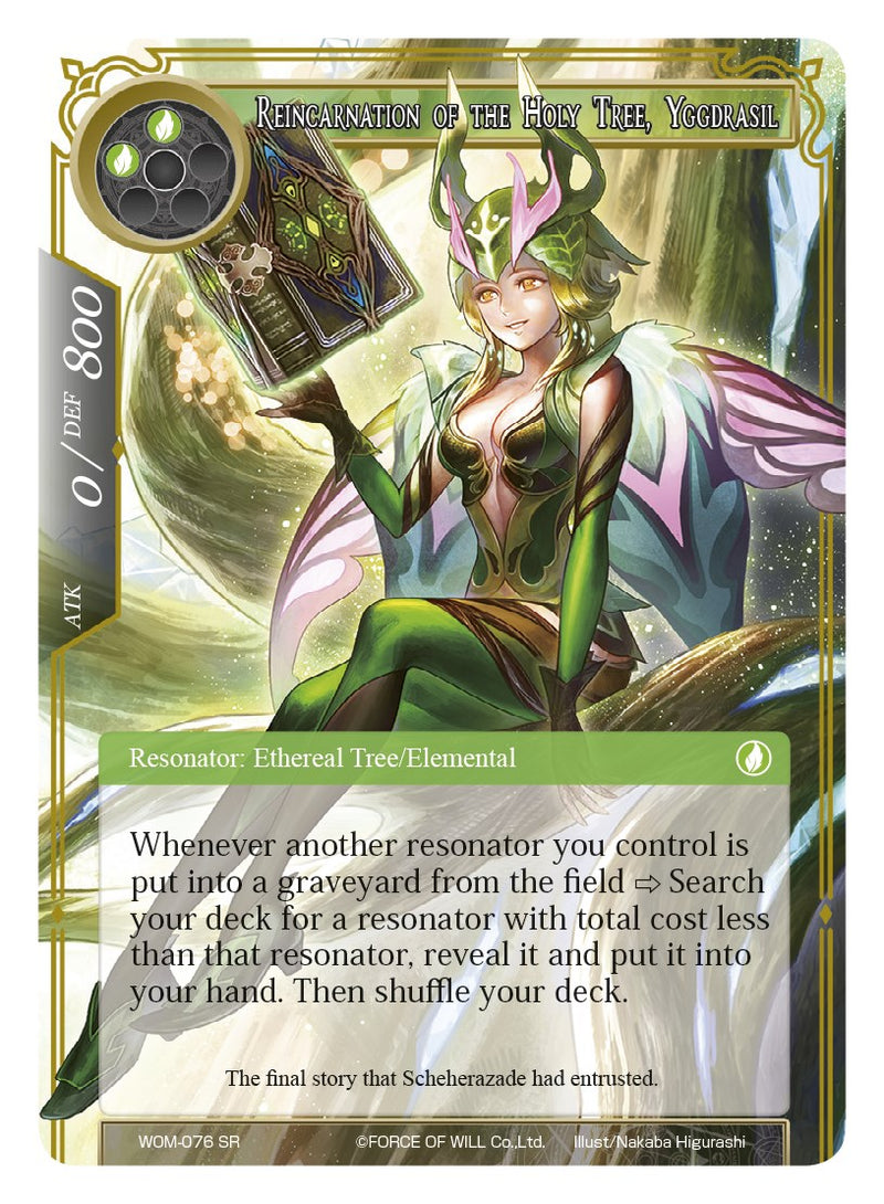 Reincarnation of the Holy Tree, Yggdrasil (WOM-076) [Winds of the Ominous Moon]