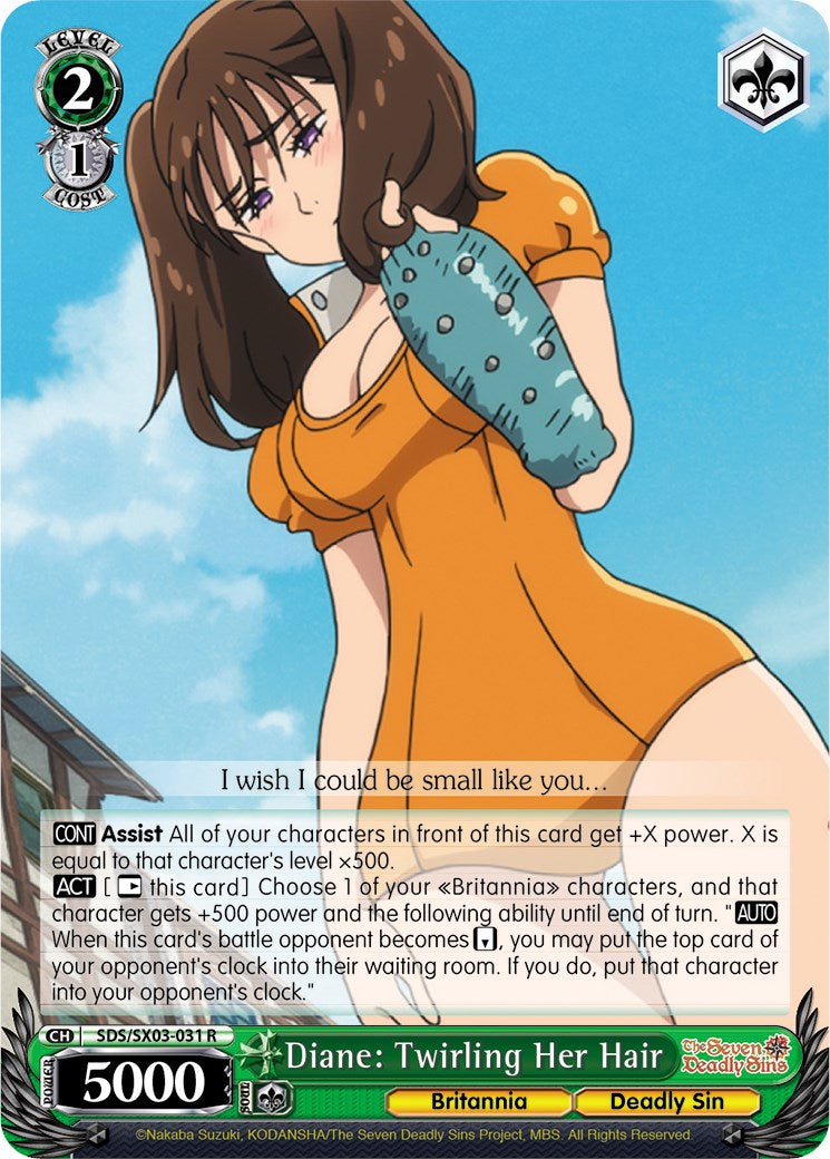 Diane: Twirling Her Hair (SDS/SX03-031 R) [The Seven Deadly Sins]