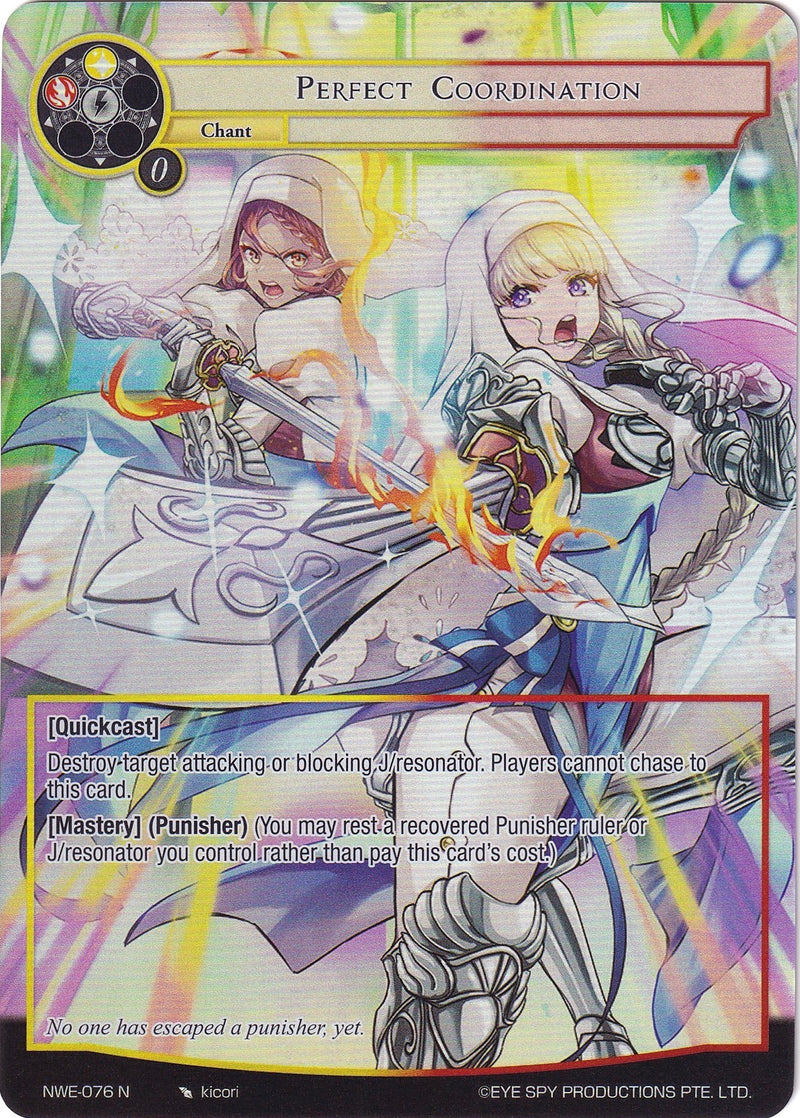 Perfect Coordination (Full Art) (NWE-076 N) [A New World Emerges]