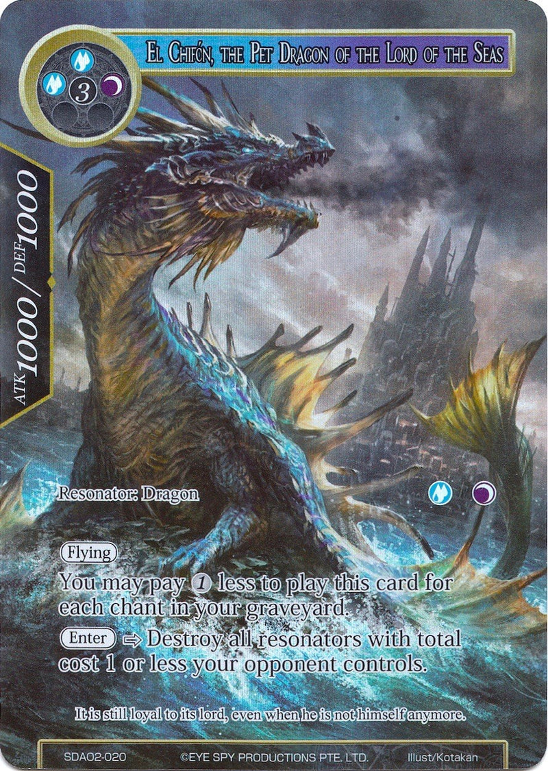 El Chifon, the Pet Dragon of the Lord of the Seas (Full Art) (SDAO2-020) [Alice Origin II Starter Deck]