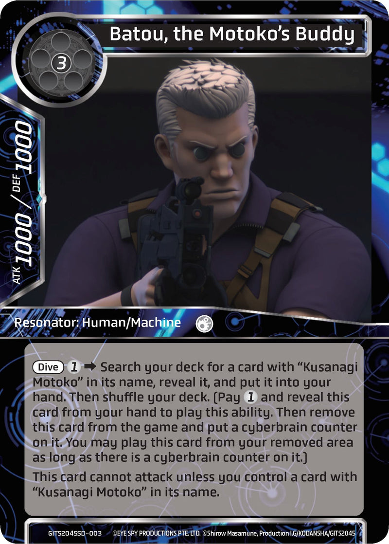 Batou, the Motoko's Buddy (GITS2045SD-003) [Ghost in the Shell SAC_2045 Starter Deck]