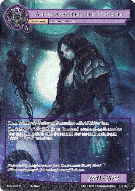 Abdul Alhazred, The Possessed (Full Art) (ROL-021) [Rebirth of Legend]