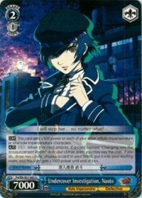 Undercover Investigation, Naoto (P4/EN-S01-085 U) [Persona 4 ver.E]