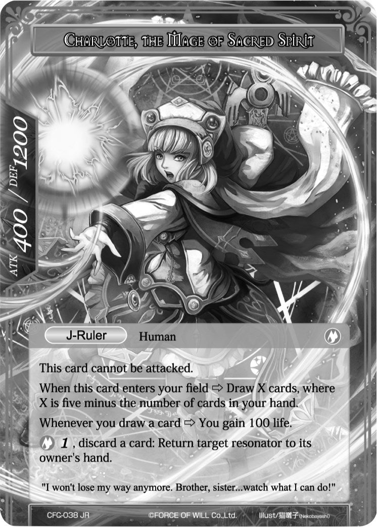 Charlotte, Determined Girl // Charlotte, the Mage of Sacred Spirit (Uber Rare) (CFC-038/J) [Curse of the Frozen Casket]