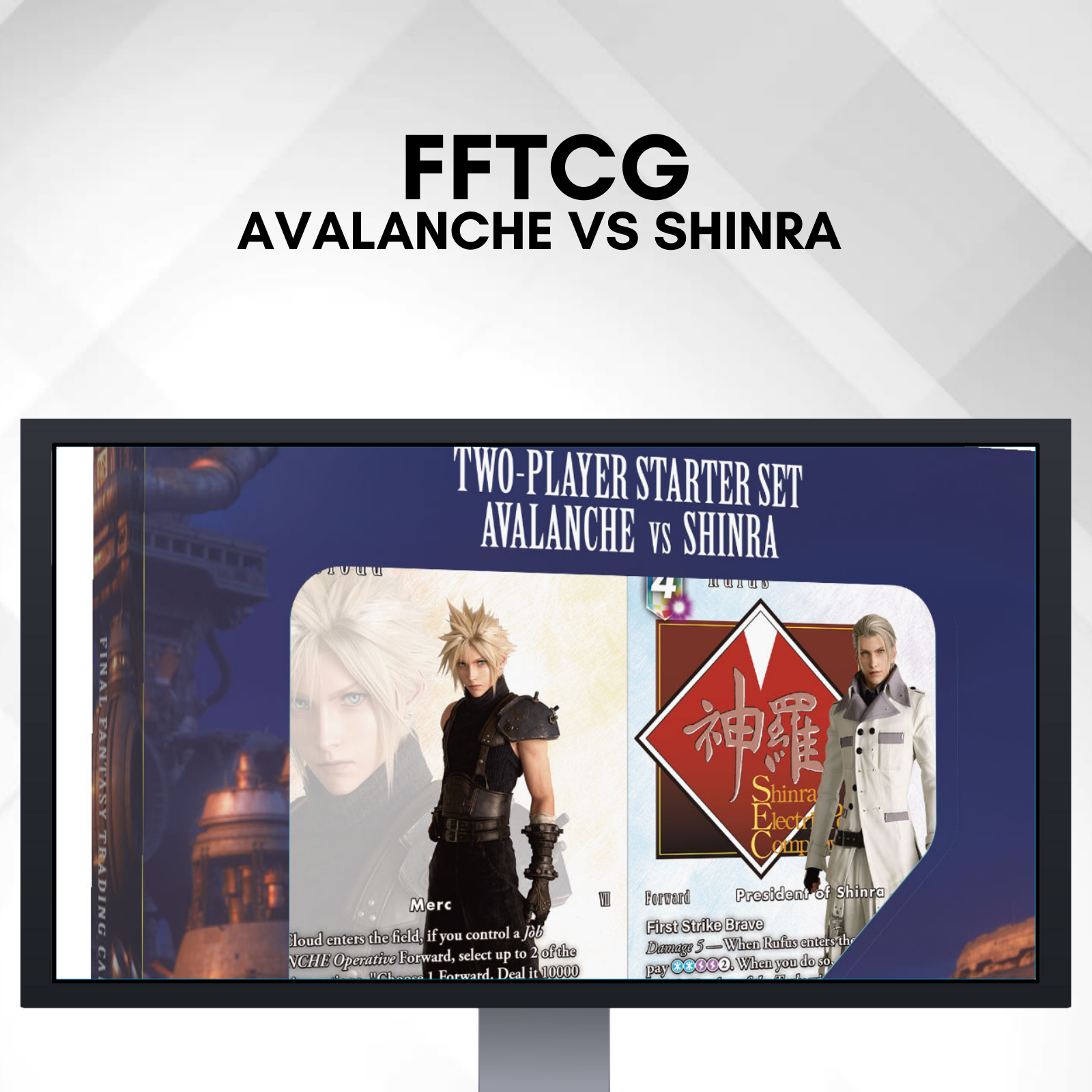 Final Fantasy TCG: Avalanche vs Shinra Two Player Starter Decks