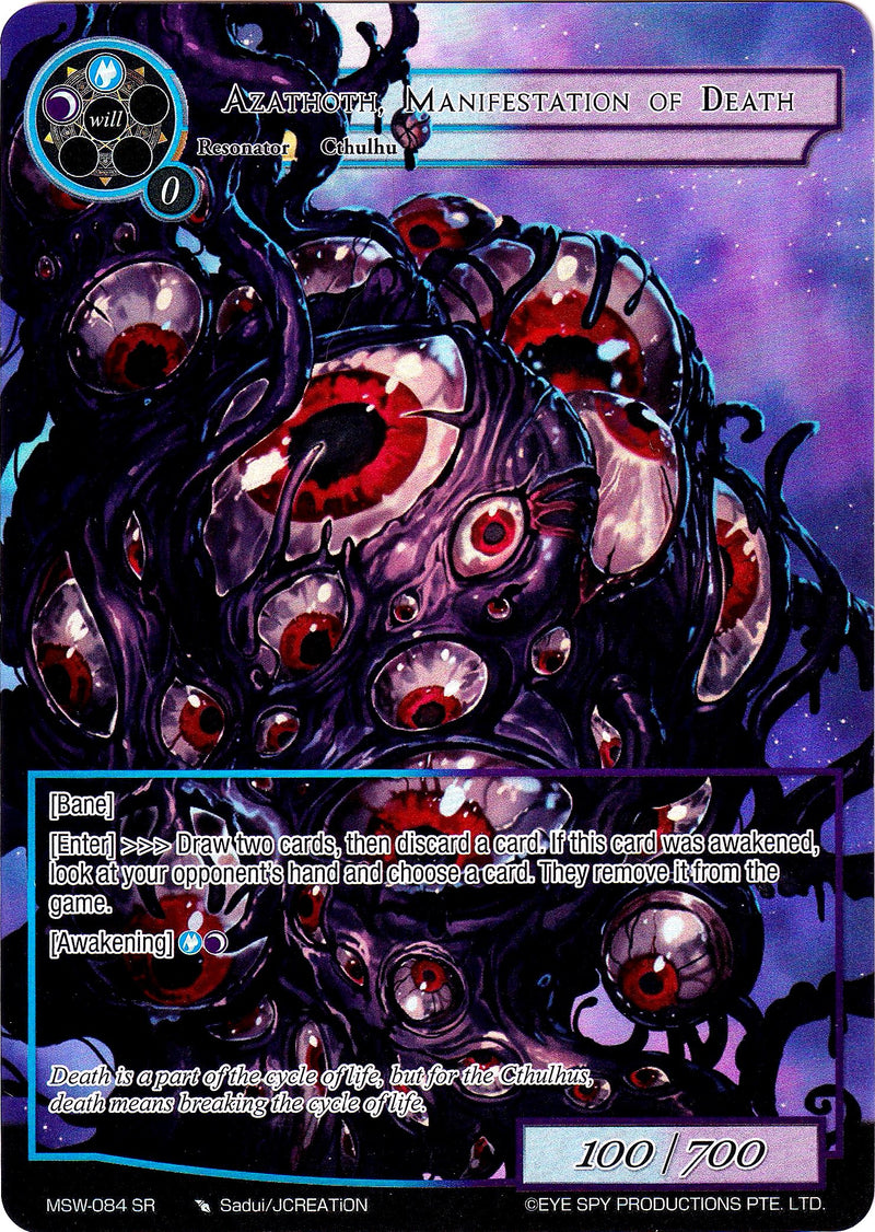 Azathoth, Manifestation of Death (Full Art) (MSW-084) [The Magic Stone War - Zero]