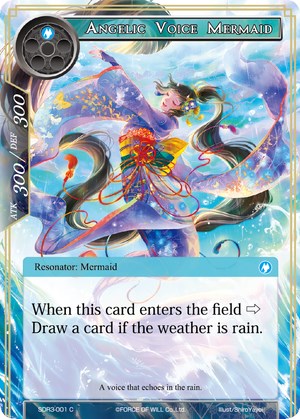 Angelic Voice Mermaid (SDR3-001) [Starter Deck: Reiya Cluster]