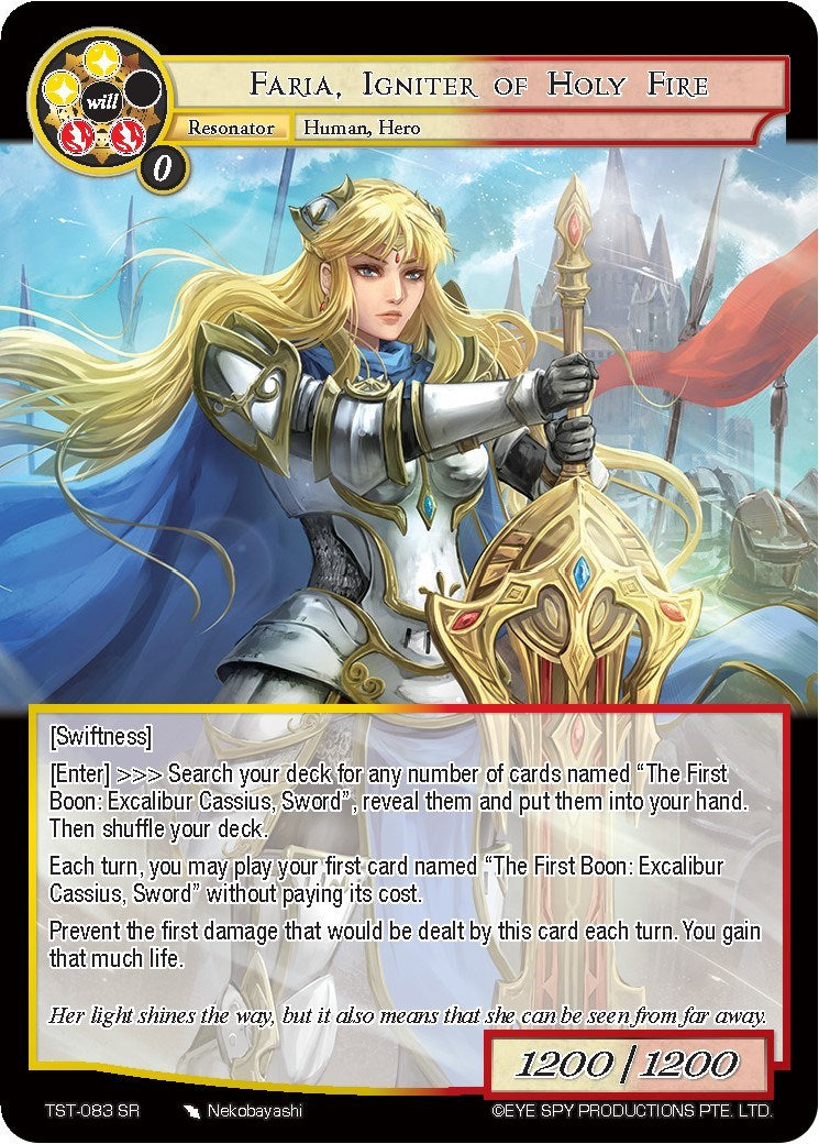 Faria, Igniter of Holy Fire (TST-083) [The Seventh]