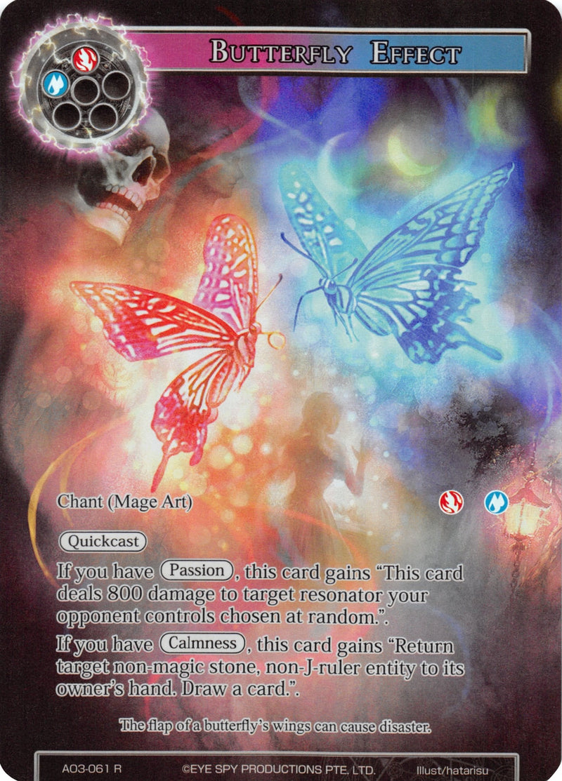 Butterfly Effect (Full Art) (AO3-061) [Alice Origin III]