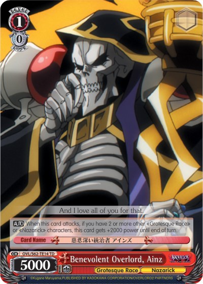 Benevolent Overlord, Ainz (OVL/S62-TE14 TD) [Nazarick: Tomb of the Undead]