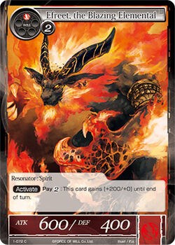 Efreet, the Blazing Elemental (1-072) [The Dawn of Valhalla]