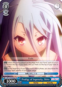 Prodigy of Ingenuity, Shiro (NGL/S58-E082S SR) [No Game No Life]