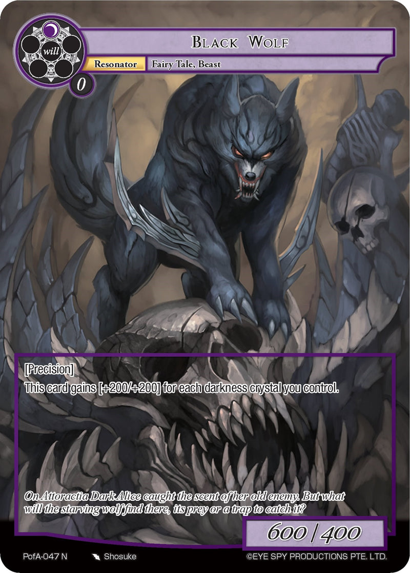 Black Wolf (Full Art) (PofA-047) [Alice Origin IV: Prologue of Attoractia]