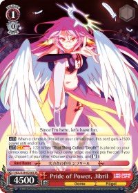 Pride of Power, Jibril (NGL/S58-E056S SR) [No Game No Life]